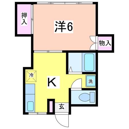 コーポ栄の物件間取画像